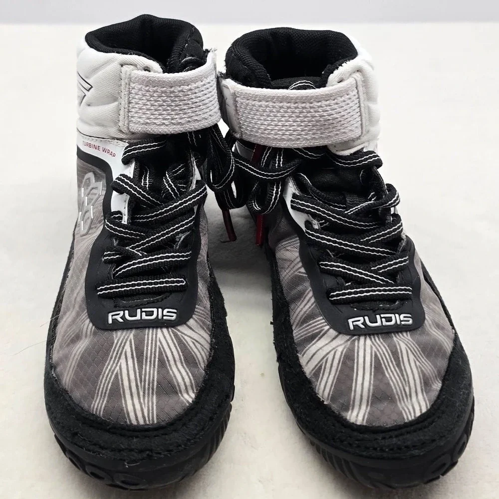 Rudis KS Turbine Kyle Snyder Wrestling Shoes Black White Grey Youth Mens 1